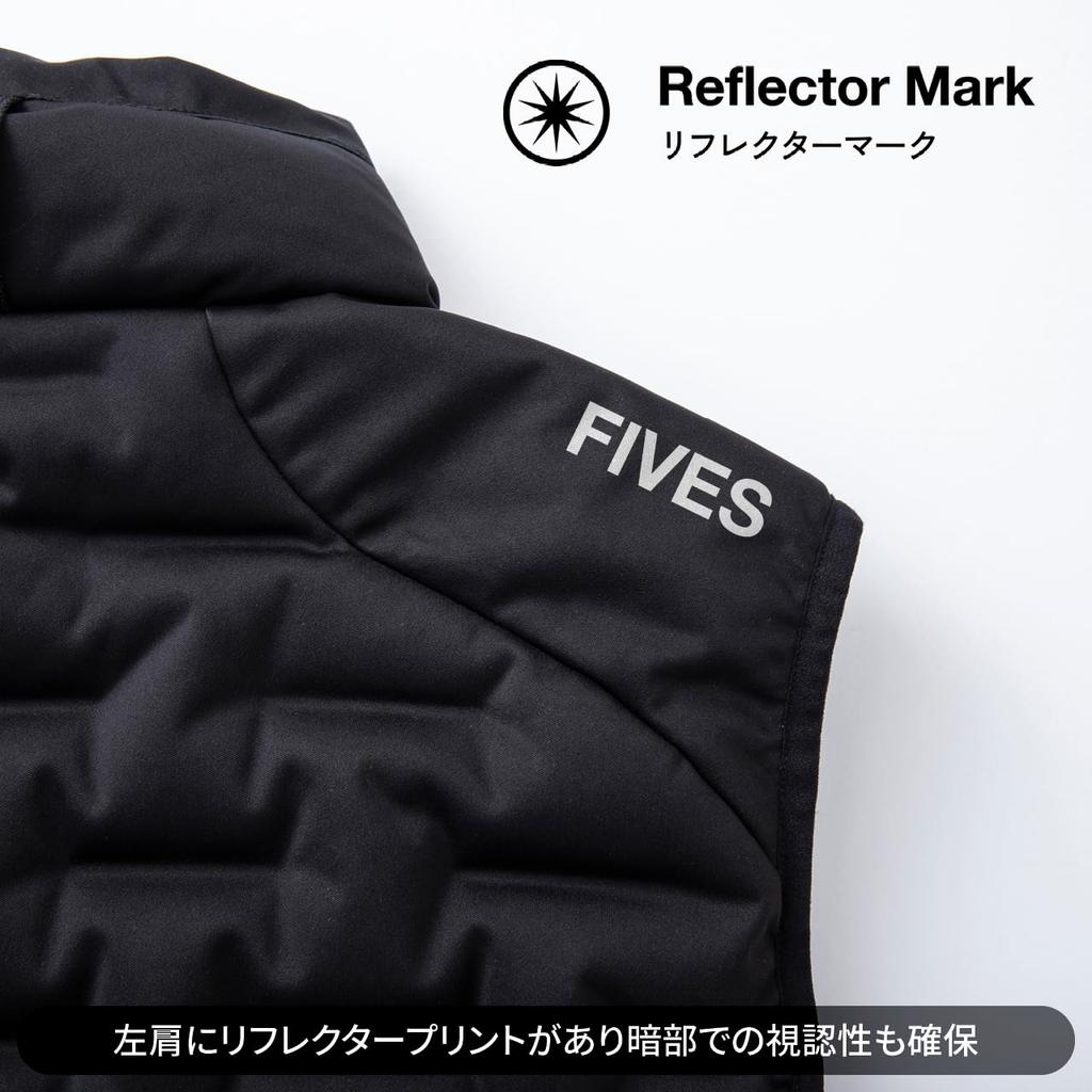 Down Vest FU24Z41 Black x [FIVES] (JP, Alphabet, 3L, Black)