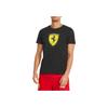 Puma Ferrari Racing Series Shield Print Crew Neck T-Shirt Men Tops Black 533753-01
