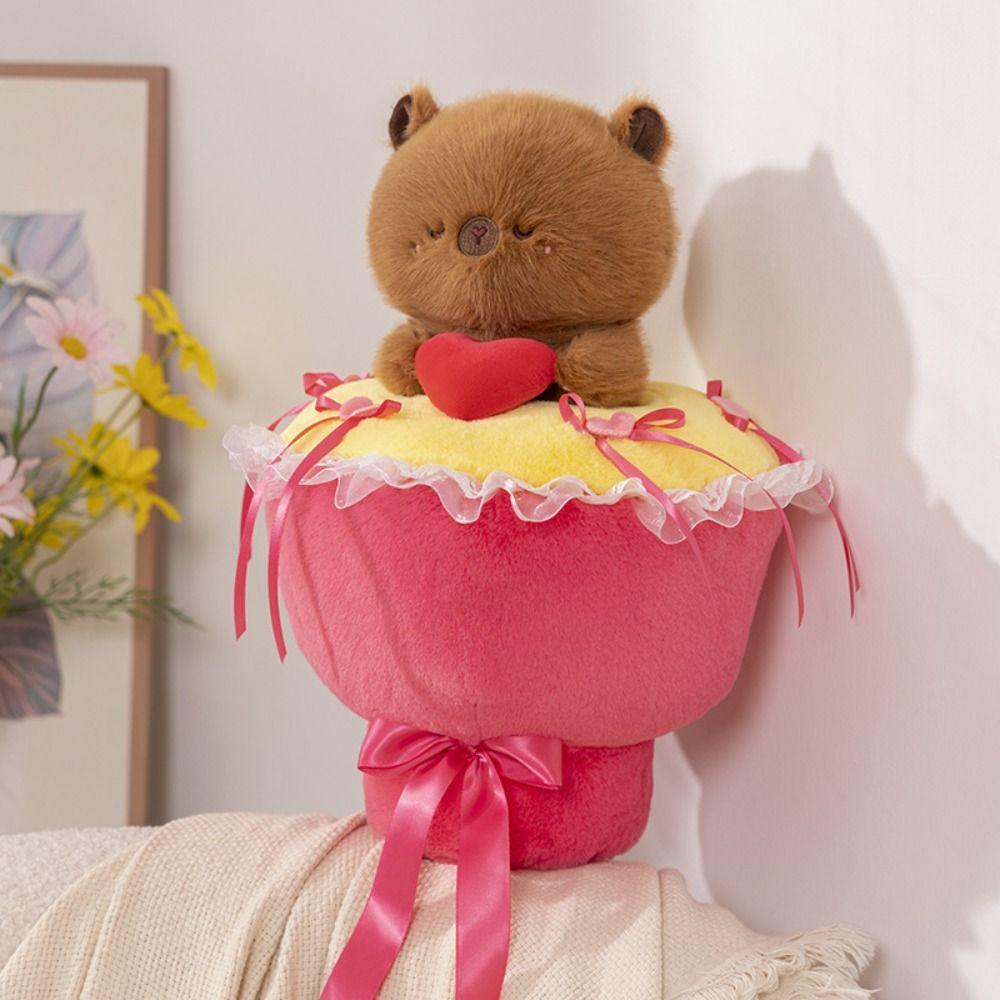 Cute Panda Bouquet Plush Toys Cartoon Animal Animal Bridal Bouquet  Girlfriends
