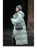 Dámská péřová bunda 2025 - Série Sněžná hora, 90% bílé kachní peří, s kapucí, zateplená, módní chlebíčkový styl