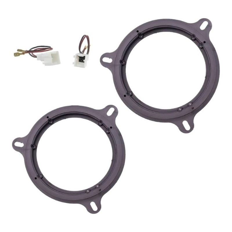 6.5in Car Horn Washer Adapter Holder Car Stereo Speaker Spacer Adaptor & Speaker Harness for Smart Dacia