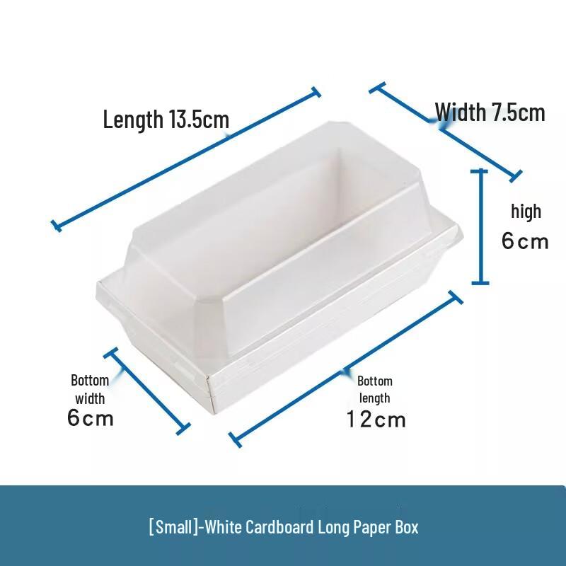 Miaojiayi White Cardboard Sandwich & Dessert Boxes (100 Count)
