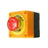 660V 10A Emergency Stop Button Switch Box Waterproof Safety Stop Push Button With Rain Cover For Industrial Machine