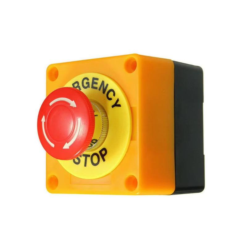 660V 10A Emergency Stop Button Switch Box Waterproof Safety Stop Push Button With Rain Cover For Industrial Machine