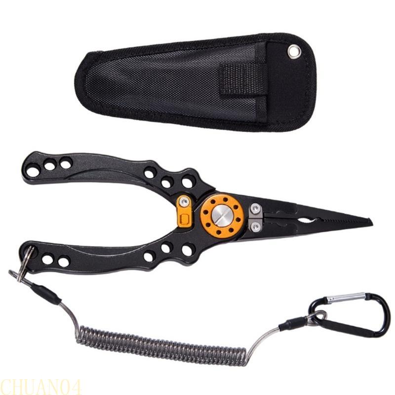 A1A2 Portable Small Fishing Pliers Scissors Cutting Fish Line Tongs Aluminum Alloy Hook Remover Fish Line Cutter Easy to Use