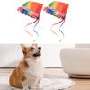 Paquete de 2 Sombreros para Mascotas Sol Transpirable Cordones Visera Gorra Cachorro para Perros
