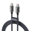 Tuqi PD100W Fast Charging Aluminum Alloy Dual Type-C Braided Data Cable for Huawei, Apple, and other 15 Mobile Phones.