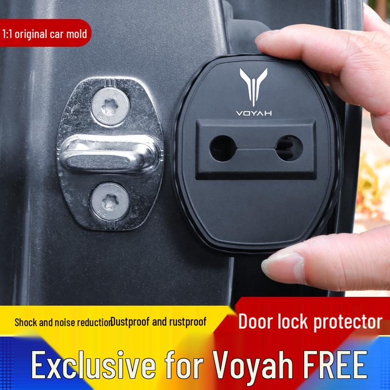 Lantu FREE Car Door Lock Cover - Anti-rust, Dustproof, Shock-Absorbing Silicone Sleeve