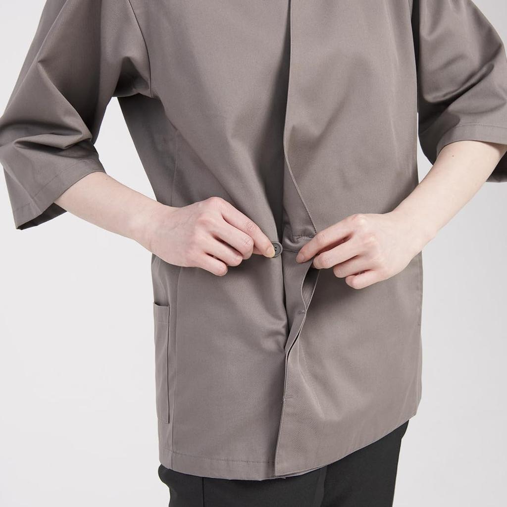 Seven Uniform EA3080-9 Coat/3/4 Sleeves, Black, SS