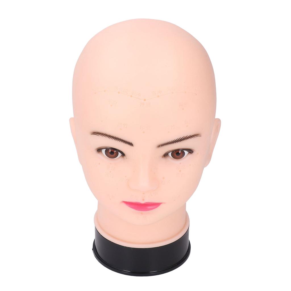Holá figurínová hlava Silikonová profesionální cvičná tréninková hlava pro beauty make-up Paruky Klobouky