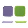 6cm * 6cm Square Plastic Flower Pot Tray Colorful Durable Resin Plant Flower Pot Gloss Planter Home Garden Decoration 5 Pcs