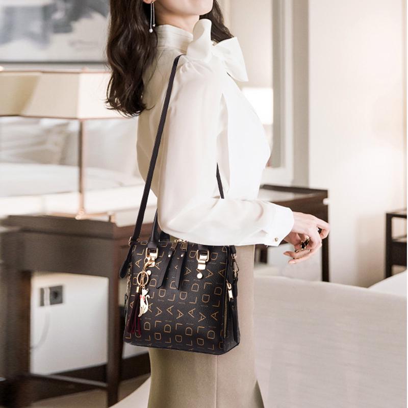 SCIONE Dámské tašky Dámské kabelky Neformální tašky přes rameno Velkokapacitní PU kožené tašky Tašky Cross