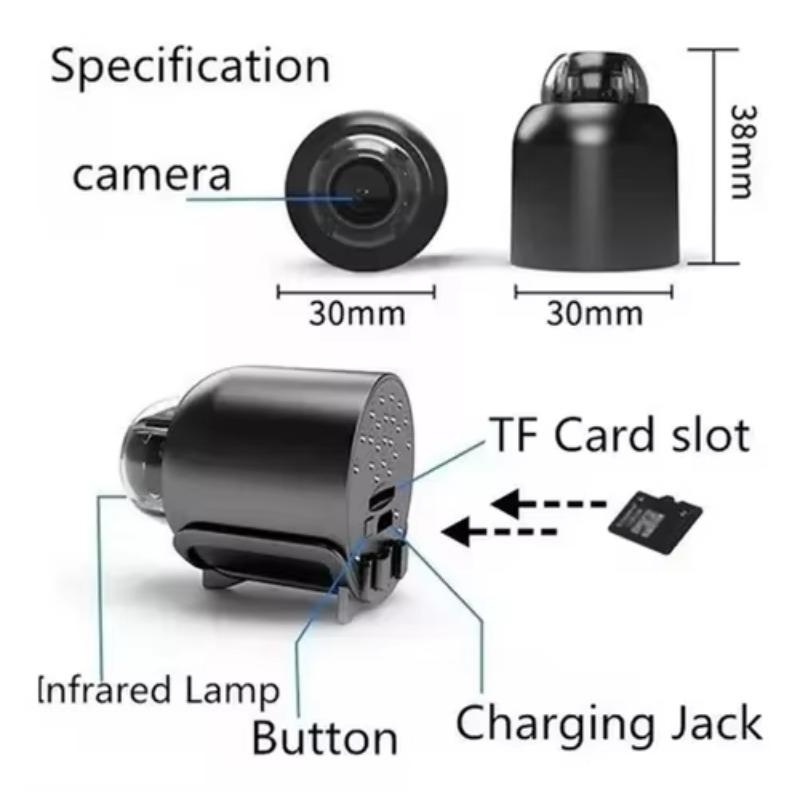 X5 WIFI Mini Camera Portable Video Recorder Motion Detection with 1080P Night Time Small Camcorder Miniature Magnet Recorder Mini Camcorders