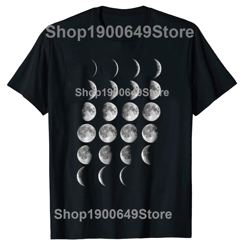 Funny Science Teacher Moon Phases Scientist Graphic Tshirt Men Fashion Casual Tshirt 100 Cotton Loose Oversized T Shirt Summer