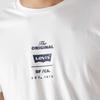 Levis Letter Print Loose Crew Neck Short Sleeve T-Shirt Men T-Shirts White 22489-0444