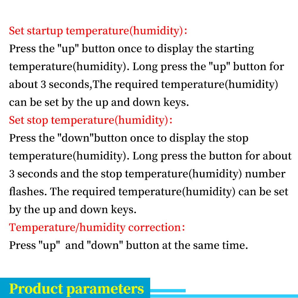 STC-3028 Dual Digital Temperature Humidity Controller 12V 24V 220V Thermoregulator Thermostat for Heating Cooling in Incubator
