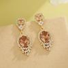 Geometric Drop Dangle Earrings With Zirconia For Evening Wear And Women Fashion