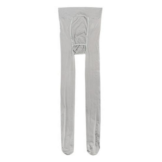 8D Shiny Reflective Performance Cream Stockings - Men's Nine-Point Beautiful Leg Socks
