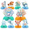 10PCS Set Ocean Animals Centerpieces Under the Sea Decorations  for Gender Reveal Birthday Party