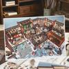 My Home Theme Cabin Scene Stickers Cottage 3D Stacking Stickers Landscape Stickers  Art Crafts