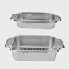 Universal 304 Stainless Steel Retractable Drain Basket for Sink - Rectangular, Thickened & Lengthened for Vegetable Washing