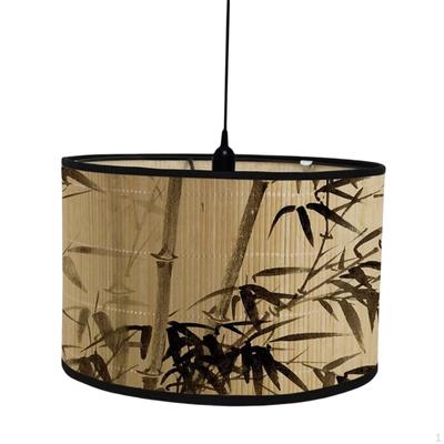 Abat-jour en bois de bambou, luminaire de plafond suspendu, couverture suspendue, décoration pour la cuisine