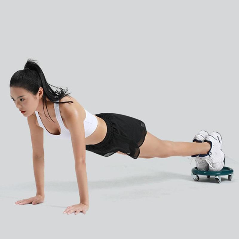 Women'S Multifunctional Abdominal Wheel Board With Mat, 360° Rotating, For Full Body Fat Burning Tummy Weight Control Gym