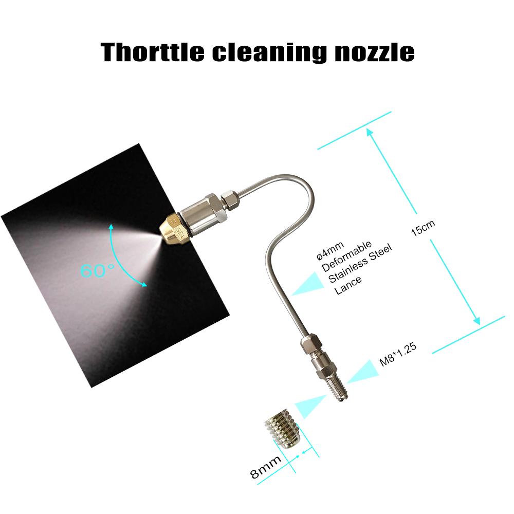 Petrol Car Injector Cleaner GX100 Auto Fuel Injector Nozzle Flushing For Petrol EFI Throttle Tools for Petrol Car