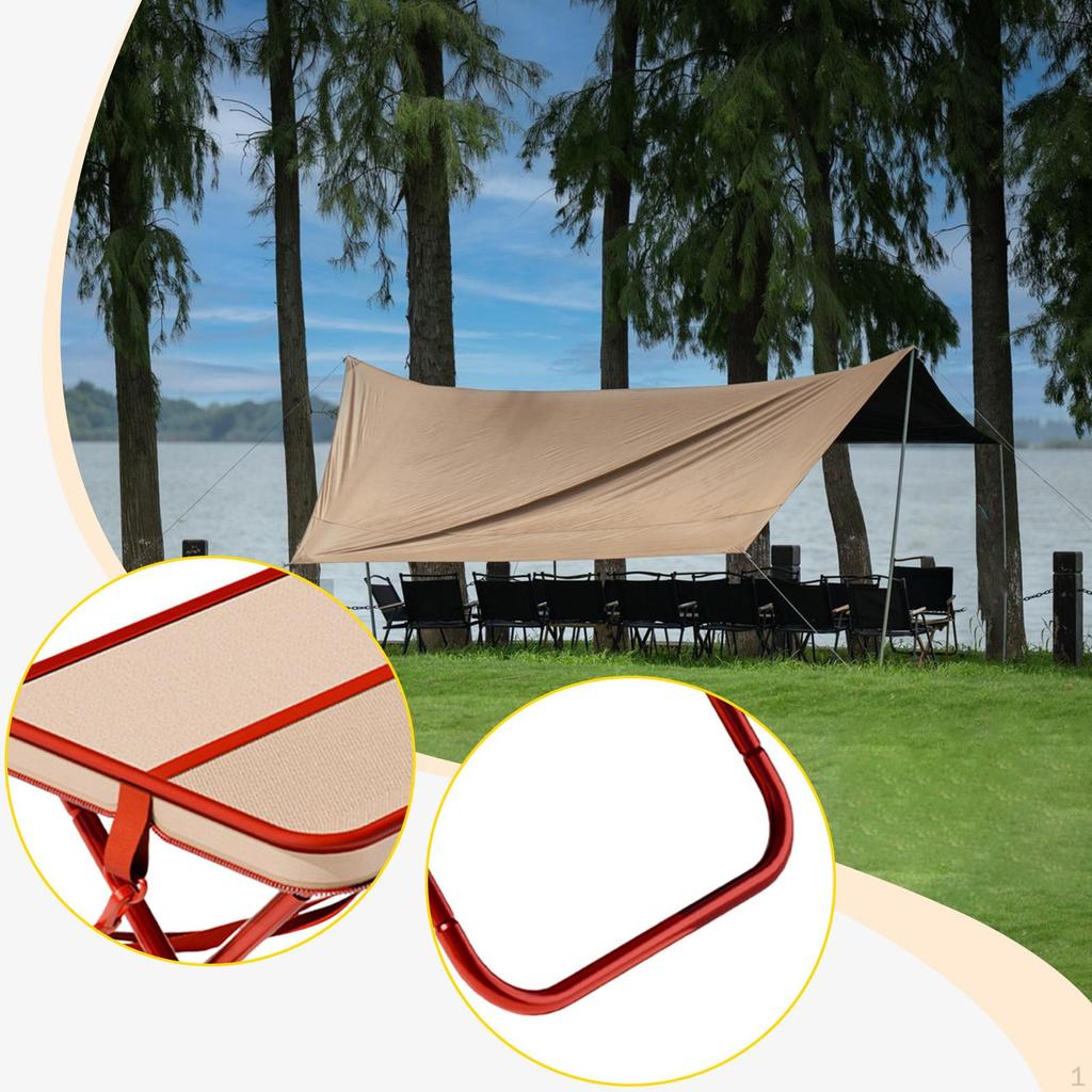 Camping Stool Folding Fishing Oxford Cloth Heavy Duty for Backpacking Outdoor