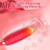2 In 1 Tongue Licking Vibrator for Women Clitoris Nipple Stimulator Female Masturbator with Wiggle Vagina Vibrator Women Sex Toy