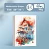 20/40/50/60/100 sheets Square/Round Watercolor Paper Professional Water Color Paper Postcard For Painting School Supplies