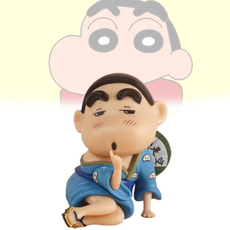 Adorable Crayon Shin-chan Figurine In Kimono Pvc Anime Car Dashboard Decoration