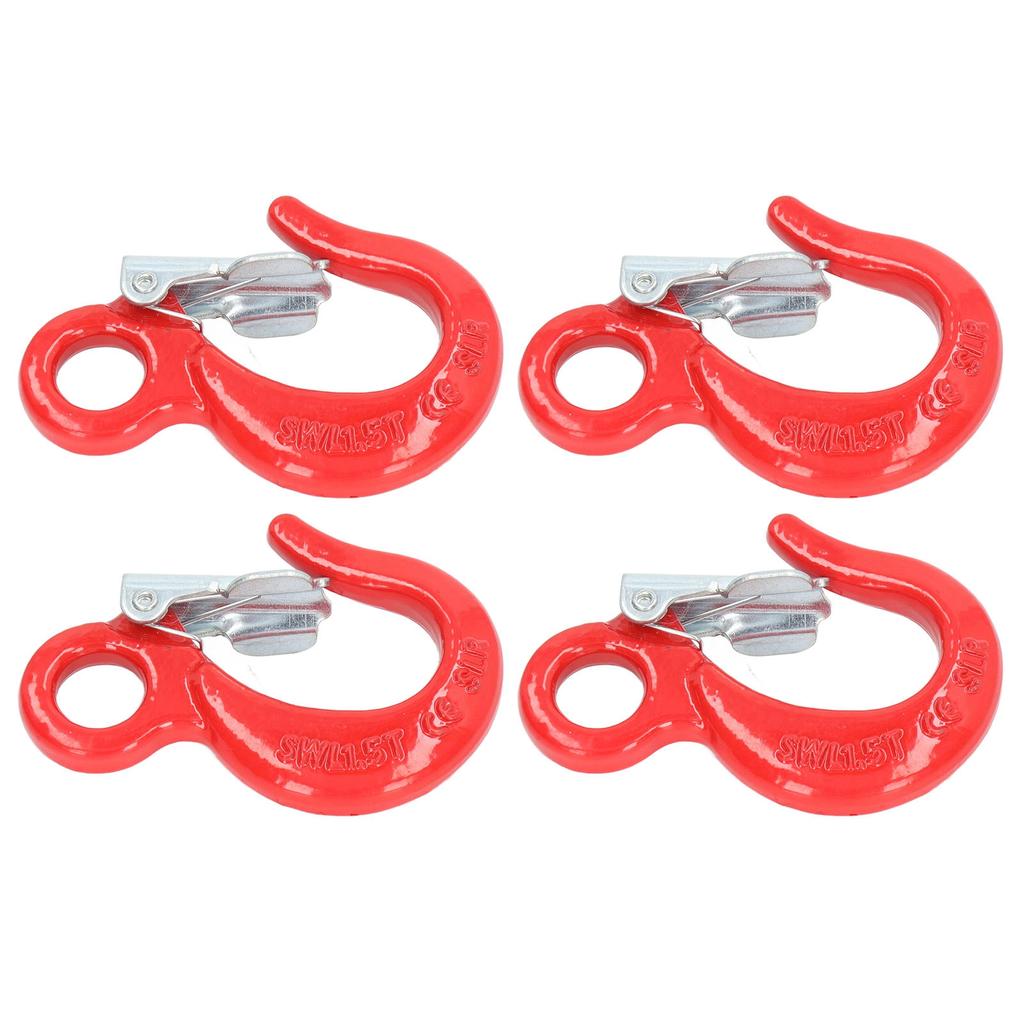 4Pcs Slip Hook Thickened Sturdy High Temperature Quenching Convenient Safe Hoist Sling Hook
