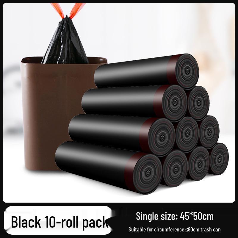

Черные Утолщенные Мешки для Мусора на Завязках для Дома и Офиса - Средние/Большие Размеры Thickened