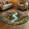 Enchanting Stream Carpet Cave Pattern Mat 3D Area Rug for Living Room Bedroom Home Decoration Bedroom Carpets for Living Room