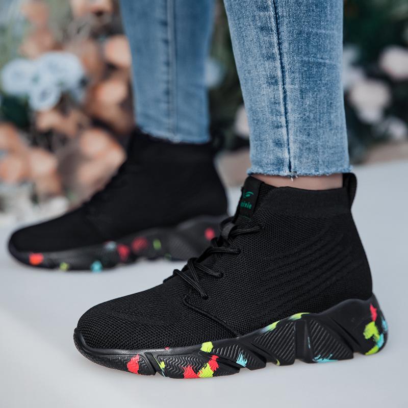 

Летняя обувь большого размера, новая тенденция, дышащая сетчатая обувь, легкие перчатки, носки, обувь для ходьбы, фитнеса, повседневная обувь 35