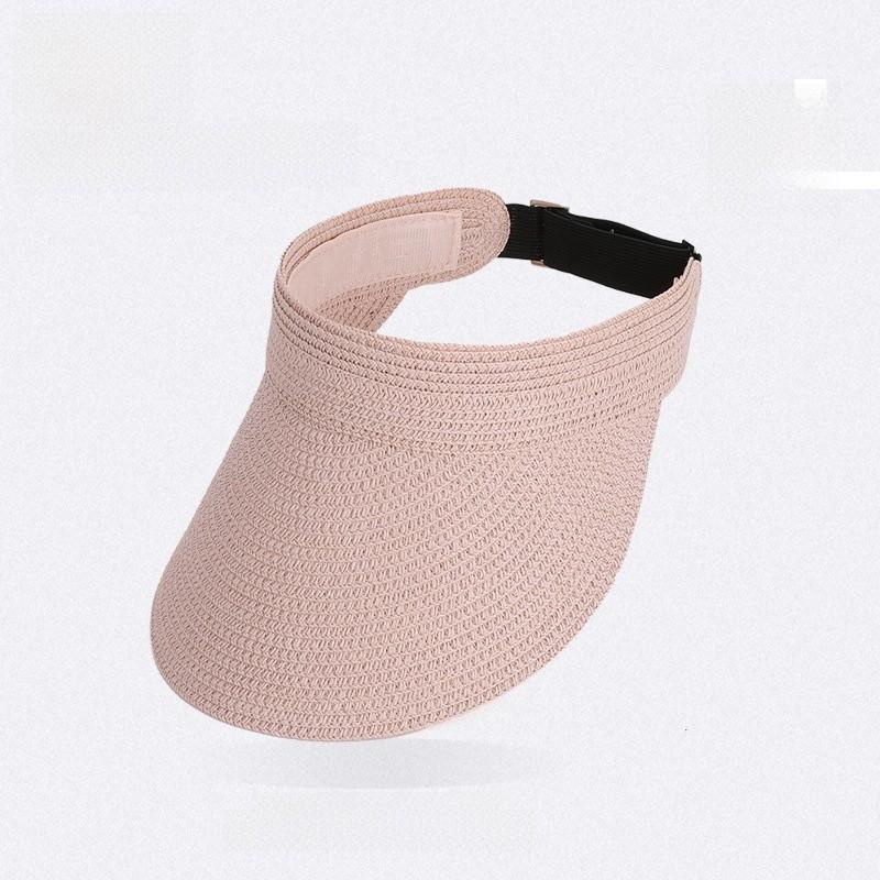 Summer Outdoor Sun Hat With Wide Brim For Women Casual Breathable Straw Hat For Sun Protection