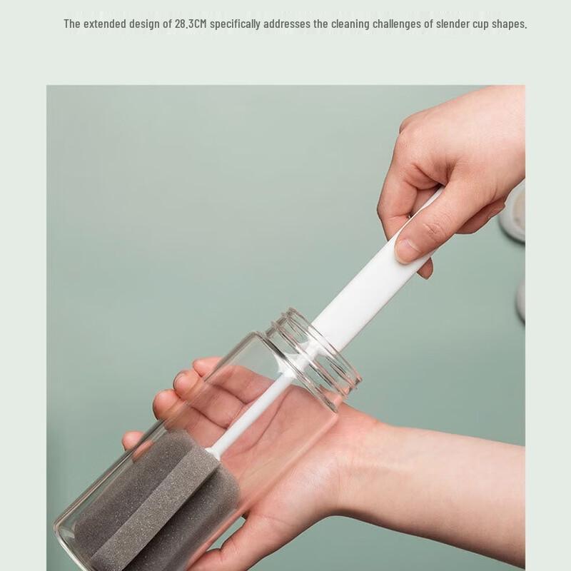 CHAHUA Long Handle Sponge Bottle Brush Set