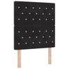 Box Spring Bed with Headboard Black 200 X 80 Cm Velvet