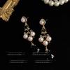 Mid-Century Vintage Stud Earrings: Trendy Literary Style in Light Luxury Fashion