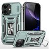 Slide Camera Cover with Phone Case for iPhone 17 Magnetic Car Mount Shockproof Rugged Protective Cover
