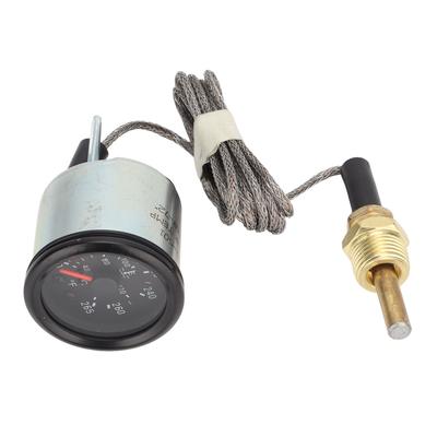 Wassertemperaturanzeige mit Sensor 52mm Zifferblatt Zeiger Mechanischer Wassertemperaturmesser für Baumaschine DC12V