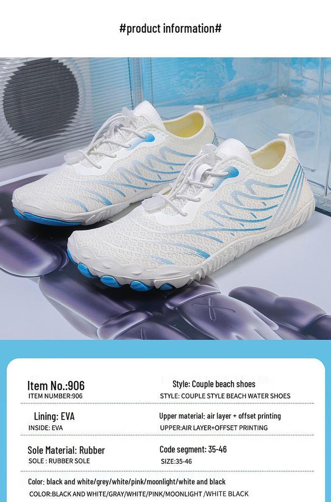 Schnell trocknende, rutschfeste Wasserschuhe für Damen und Herren für Outdoor & Strand Fitness