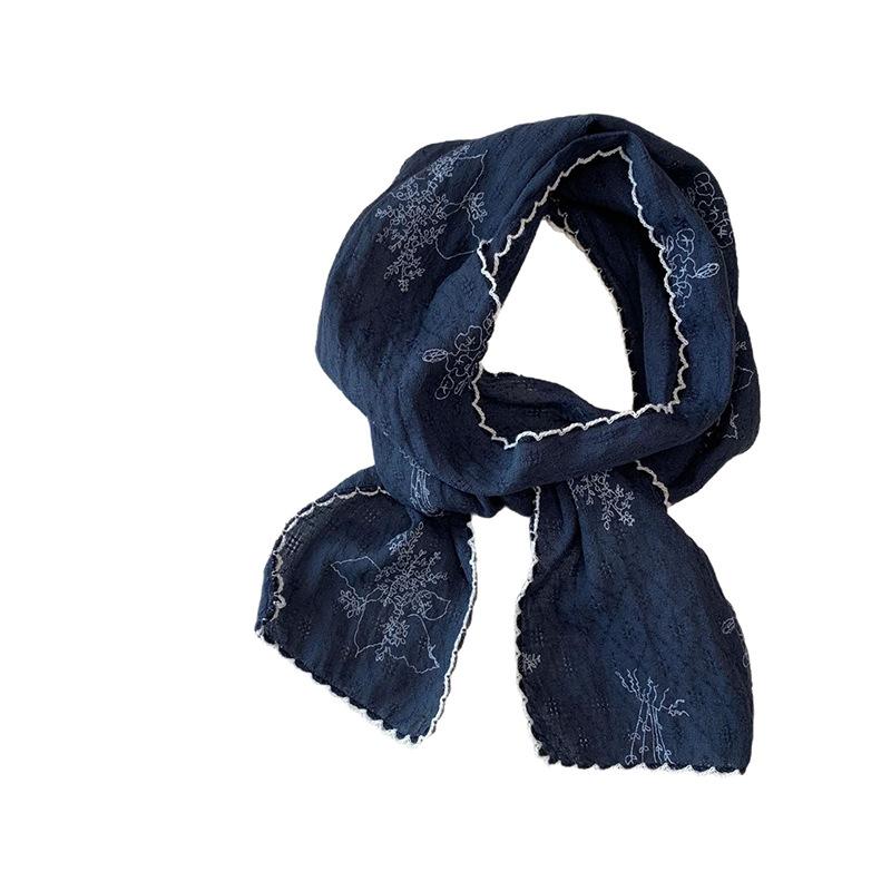 Early Spring Hot Selling New Slim Scarf High-end Versatile Retro Long Strip Neck Protection Multifunctional Fashionable Decoration