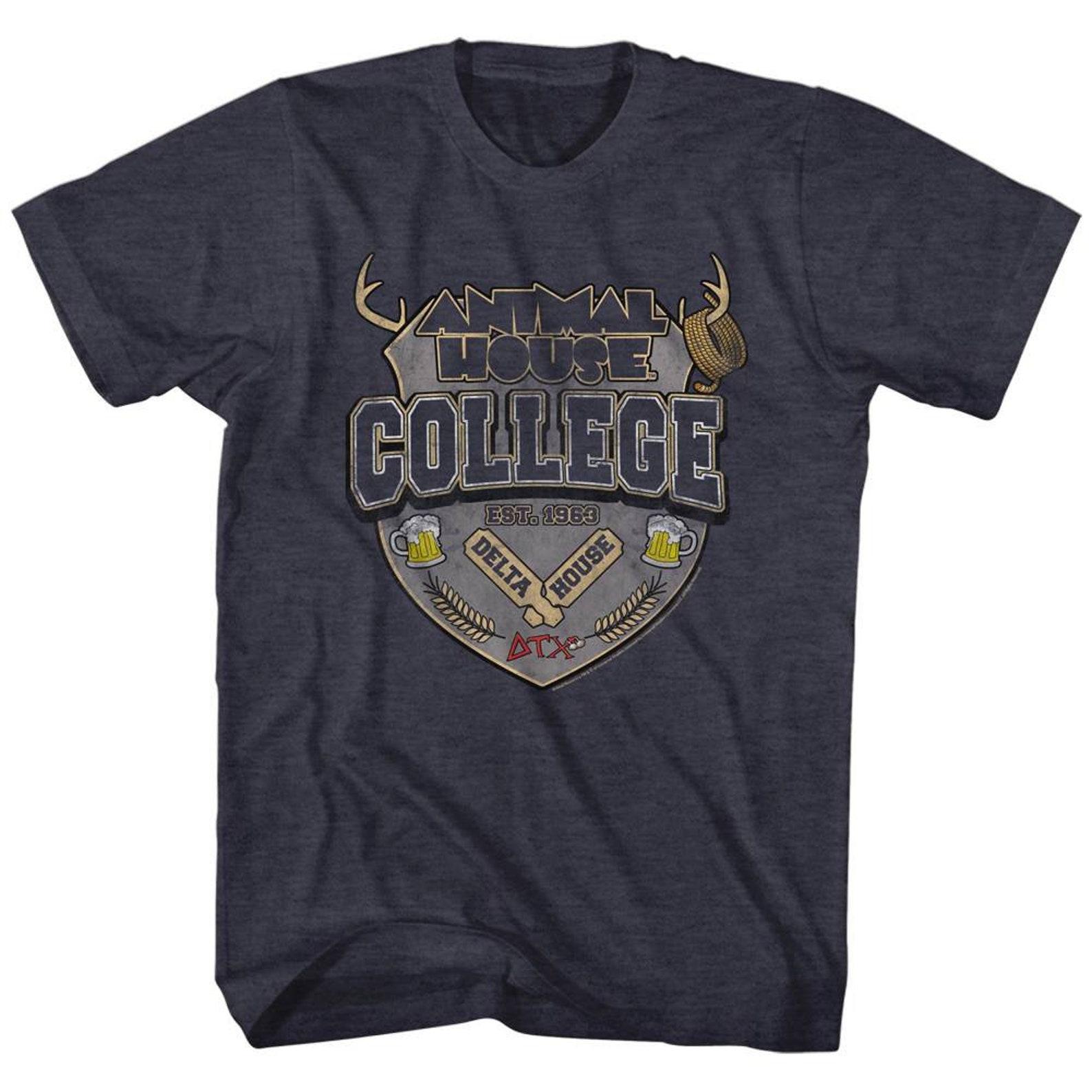 Animal House College Crest Navy Adult T-Shirt M
