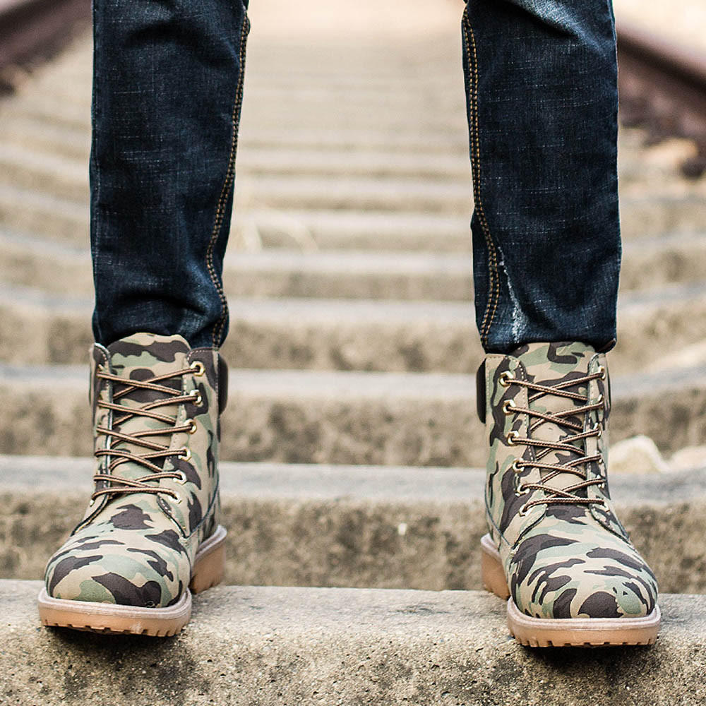 Talla grande Hombre Botines Forrados de piel Invierno Otoño Botas Cálidas  Zapatos comprar a buen precio — entrega gratuita, reseñas reales con fotos  — Joom