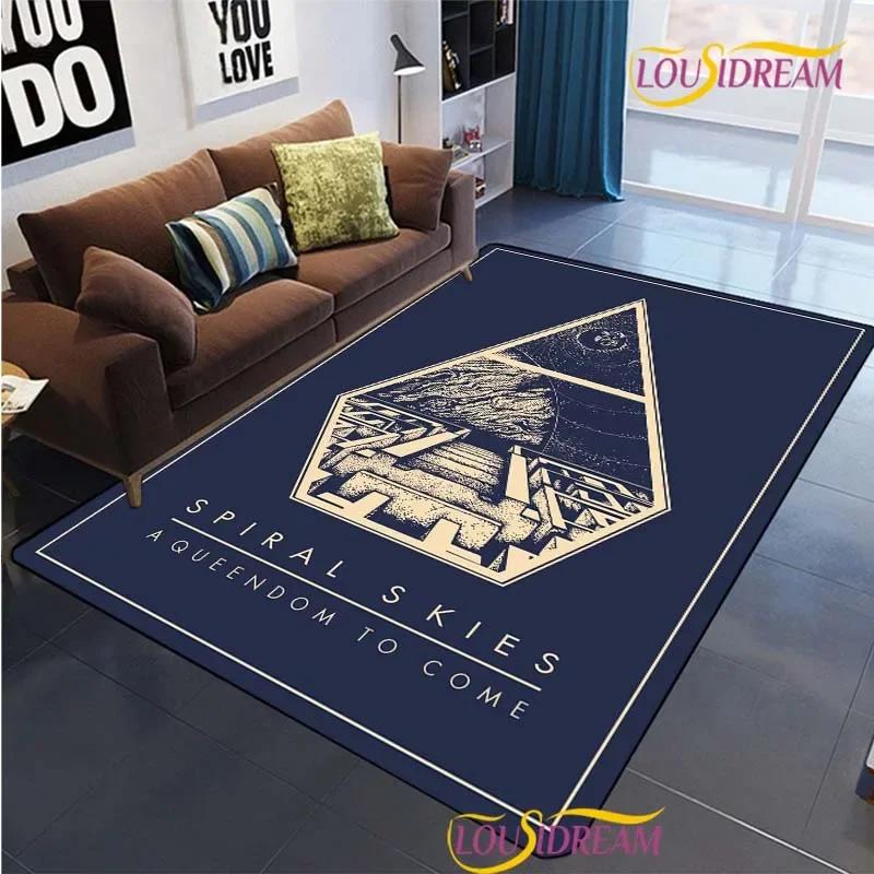 Moderner Markenteppich für Wohnzimmer, Schlafzimmer, Tischdekoration, Küchentür, rutschfeste Fußmatten, Alfombra Geburtstagsgeschenk