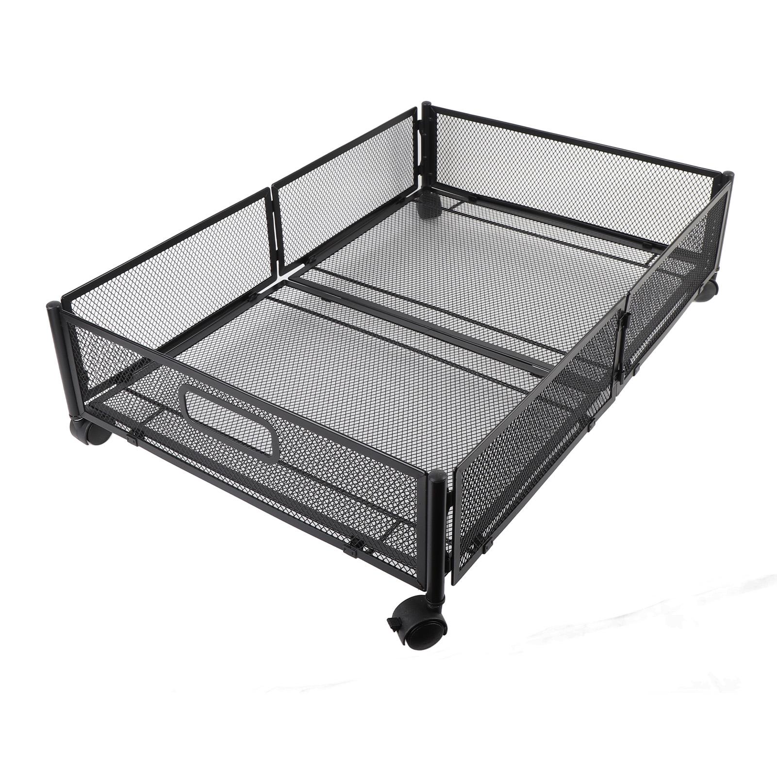 

Подкроватный органайзер для хранения обуви с роликами, большой вместимостью, контейнер под кроватью, ящик для хранения под кроватью