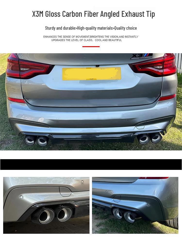 BMW X3M X4M F97 F98 Carbon Fiber Exhaust Tail Pipes