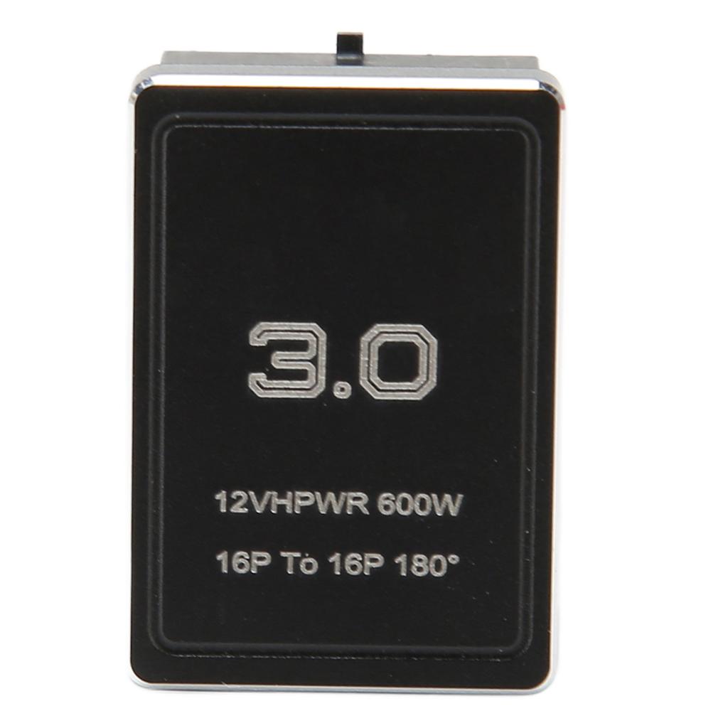 ATX 16Pin Male to 16pin Female 180 Degree Angled Adapter 12V PCIe5.0 HPWR GPU U Turn Angle Connector for Desktop PC